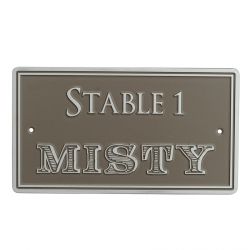 Deep Rectangular Metal Sign