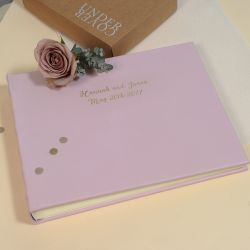 Large Leather Photo Album with Hardback Cover