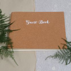 Leather Wedding Guest Book