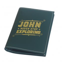 Recycled Leather Passport Holder