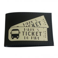 Personalised Recycled Leather Card Holder