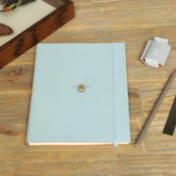 A5 Recycled Leather Bee Address Book