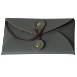Recycled Leather Tie Card Holder Envelope