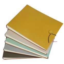 Large Recycled Leather Tie Photo Album