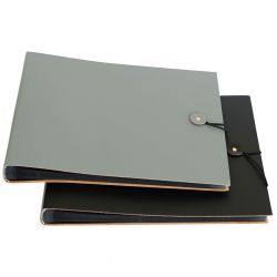 Large Recycled Leather Scrap Book - With Leather Tie