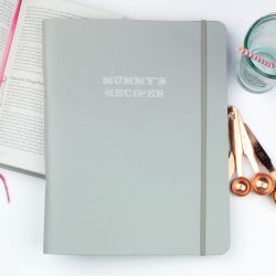 Flexible A4 Leather Recipe Binder - Mummy's Recipes