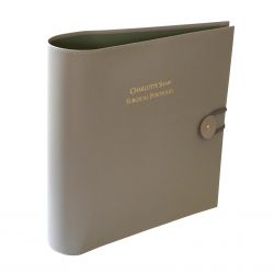 Personalised  A4 Leather Lever Arch Binder - Surgical Portfolio