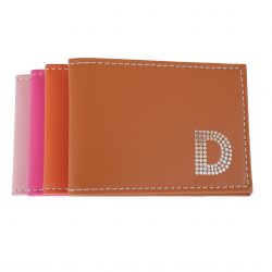 Personalised Initialed Leather Pass Case