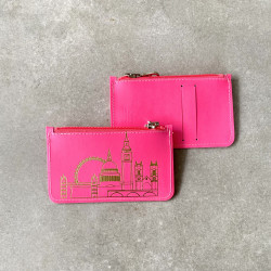 Skyline Recycled Leather Flat Purse