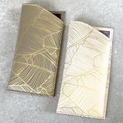 Palm Print Leather Glasses Case