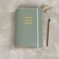 Add Your Logo to a  A5 Recycled Notebook Refillable
