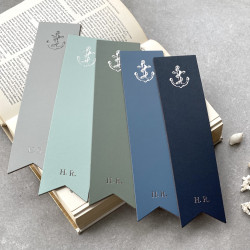 Personalised Recycled Leather Nautical Bookmark