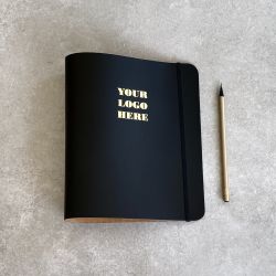 A5 Leather Ring Binder with your logo