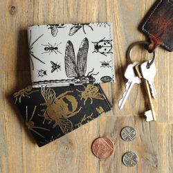 Recycled Leather Bugs Oyster Card Holder