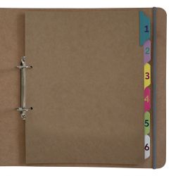 Leather Tab Numbered Dividers - Fairground