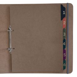 Leather Tab Numbered Dividers - Renaissance