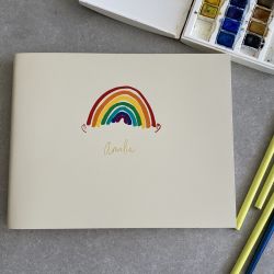 Rainbow Hand Foiled Book with Plain Pages