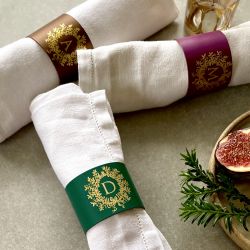 Initial Napkin Rings ( 4)