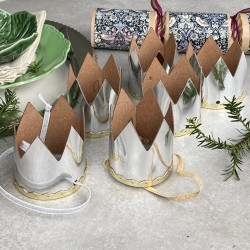 Eco-Friendly Reusable Christmas Crowns Made from Recycled Leather: Party Hats for a Sustainable Celebration!