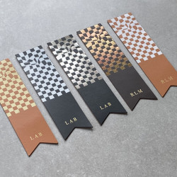 Chequerboard Patterned Bookmark Personalised