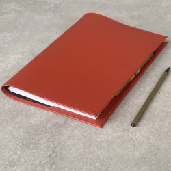 Recycled Leather Cover for B5 Notebook