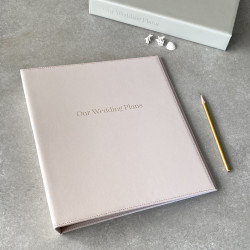 Recycled Leather Wedding Plans Ring Binder