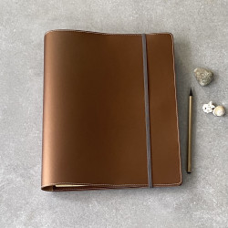 Recycled Leather Cover for A4 Notepad