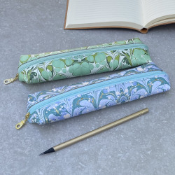 Marble Pattern Recycled Leather Pen Case