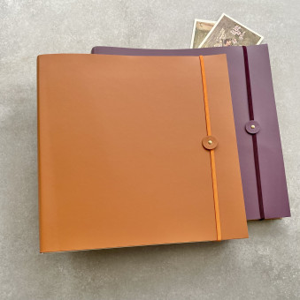 Jumbo Recycled Leather Photo Album with Bespoke Option