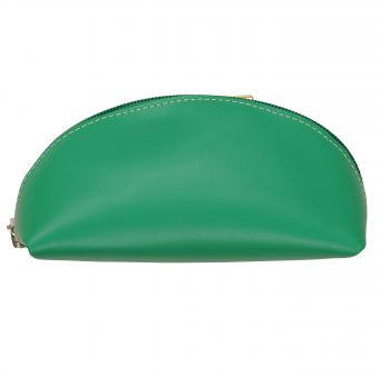 Shaped Leather Cosmetic Bag