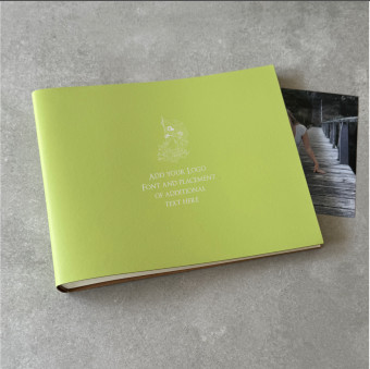 Add a Logo Large Recycled Leather Photo Album by undercover