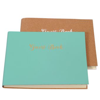 Tropical Leather Guest Book
