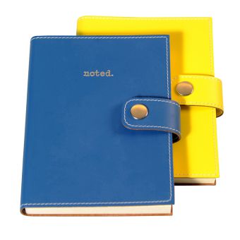 Recycled Leather 'noted' Snap Journal