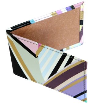 Printed Recycled Leather Pass Holder