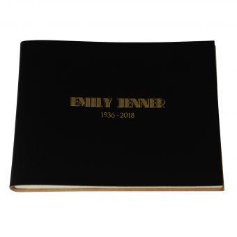 Book of Condolence Art Deco Personalisation