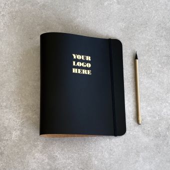 A5 Leather Ring Binder with your logo