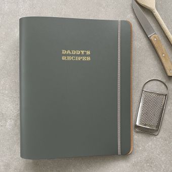 Leather Recipe Folder- Daddy's Recipes