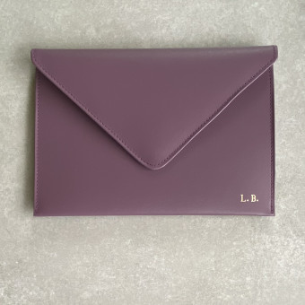 Recycled Leather Passport Holder Envelope Large