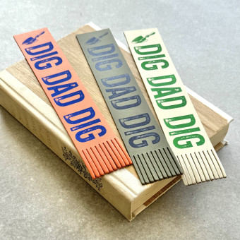Recycled Leather Bookmark  \