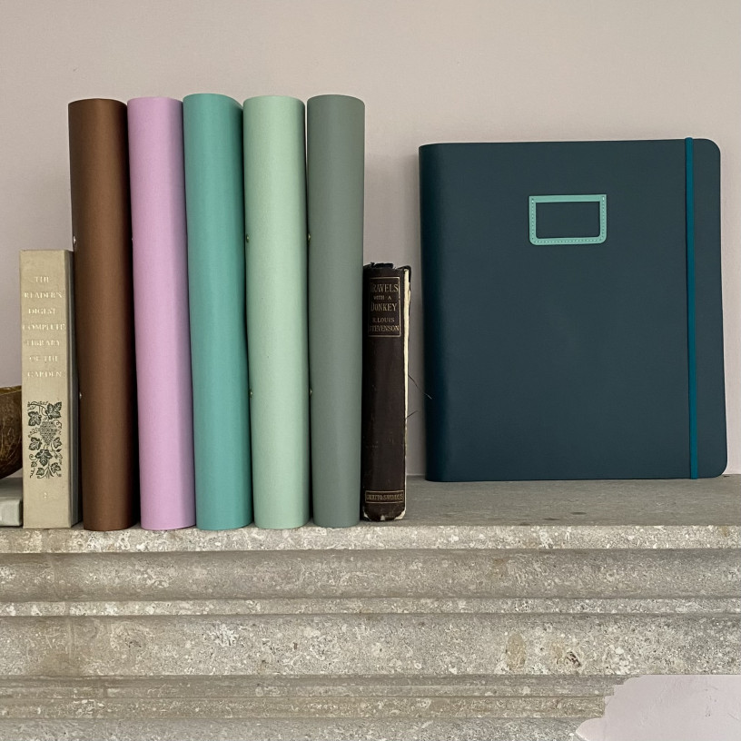 Leather Ring Binder (A4) with Frame Detail at Undercover Online; Colourful  and tactile luxe leather and recycled albums, journals, backgammon and  travel accessories.