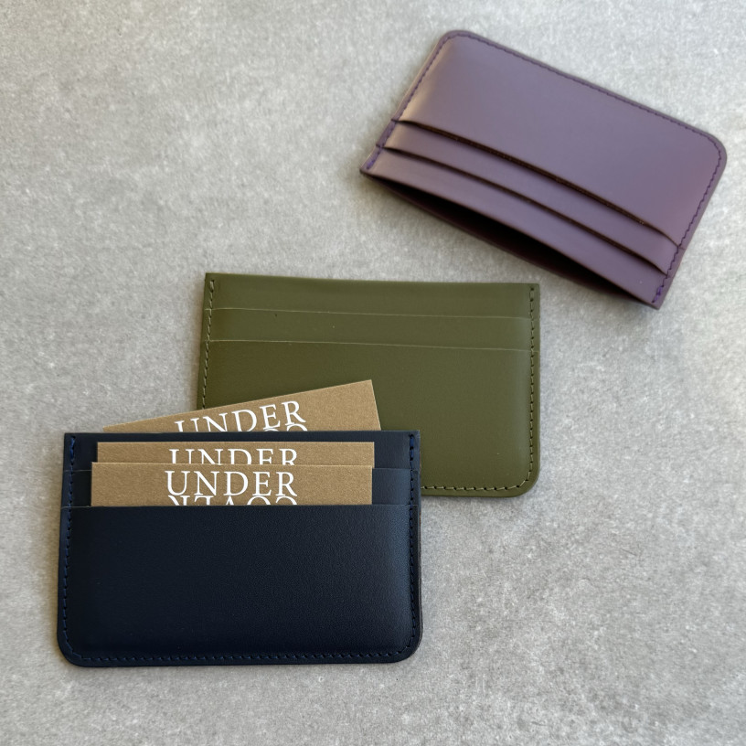 Recycled Leather Slim Credit Card Holder at Undercover Online Colourful and tactile luxe leather and recycled albums journals backgammon and travel accessories